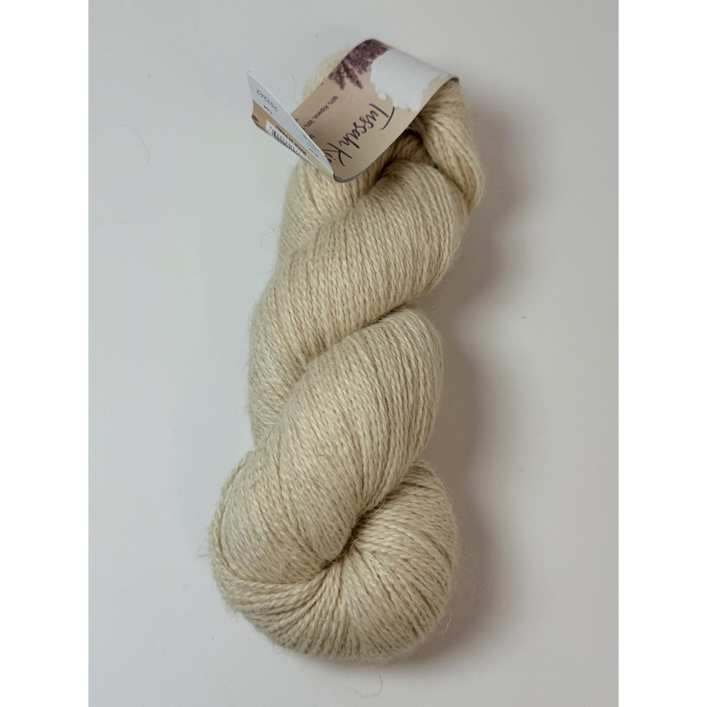 Plymouth Yarn 1 Hank Tussah Kissed Alpaca Linen Tussah Silk Blend Pearl 100g